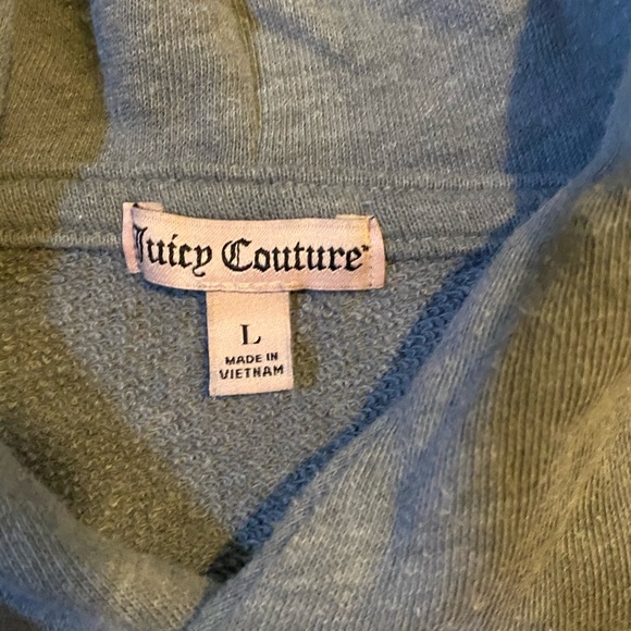 JUICY COUTURE cropped grey sweatshirt - Picture 4 of 6
